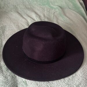 Fashion Nova Black Wide-Brim Hat